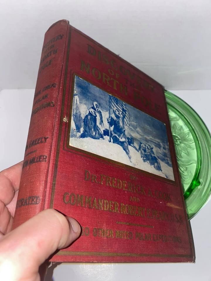 Antique exploration book Stanley in Africa , discovery of the North Pole vintage books illustrated