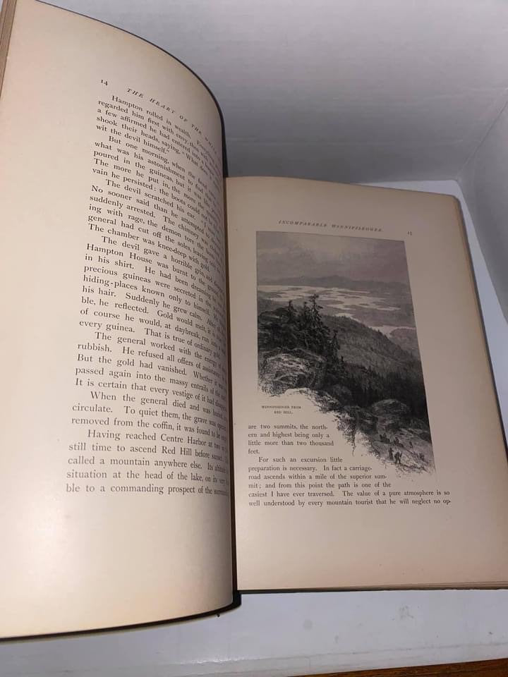 Antique heart of the white mountains their legends and scenery 1882 first edition Victorian book