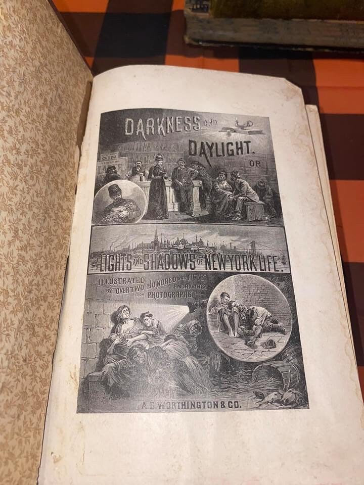 Antique Darkness and daylight Or light and shadows of New York City Victorian missionary work early New York life