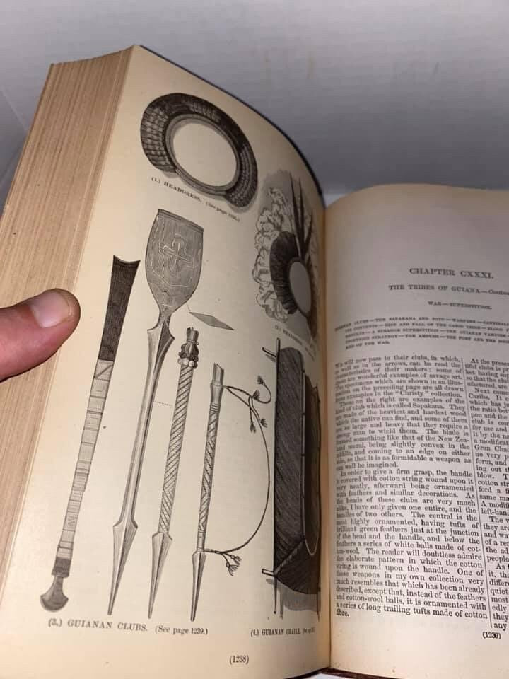 Antique history book the uncivilized races of man Native American, tribal groups 1878 Victorian illustrated