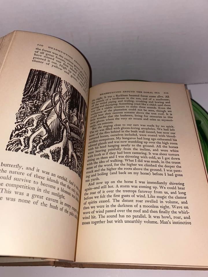 Vintage exploration book Head hunting in the Solomon Islands C 1942