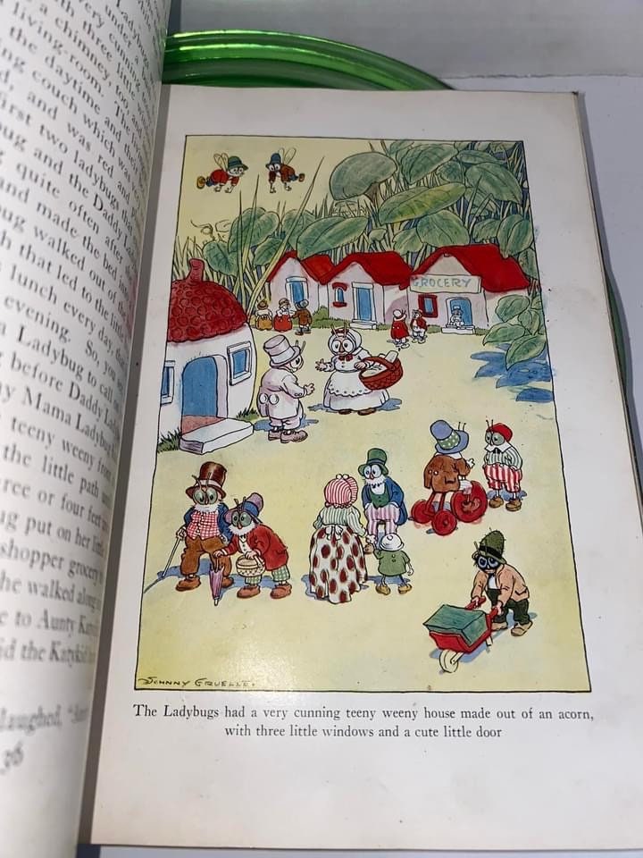 Antique Art Deco childrens book Orphant Annie story book C 1921