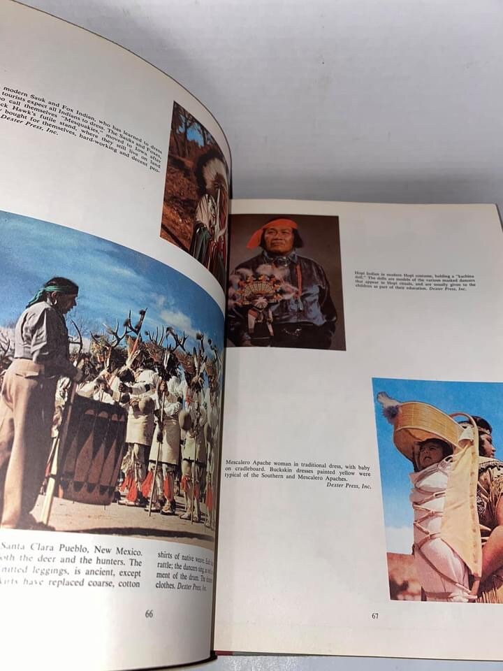 Vintage Native American A pictorial history of the American indian C 1956 Profusely illustrated