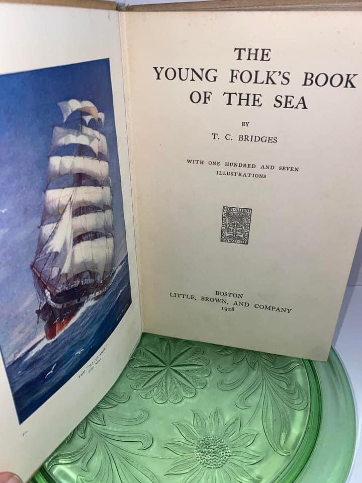 Antique Art Deco era A young folk’s book of the sea C 1928. 107 illustrations