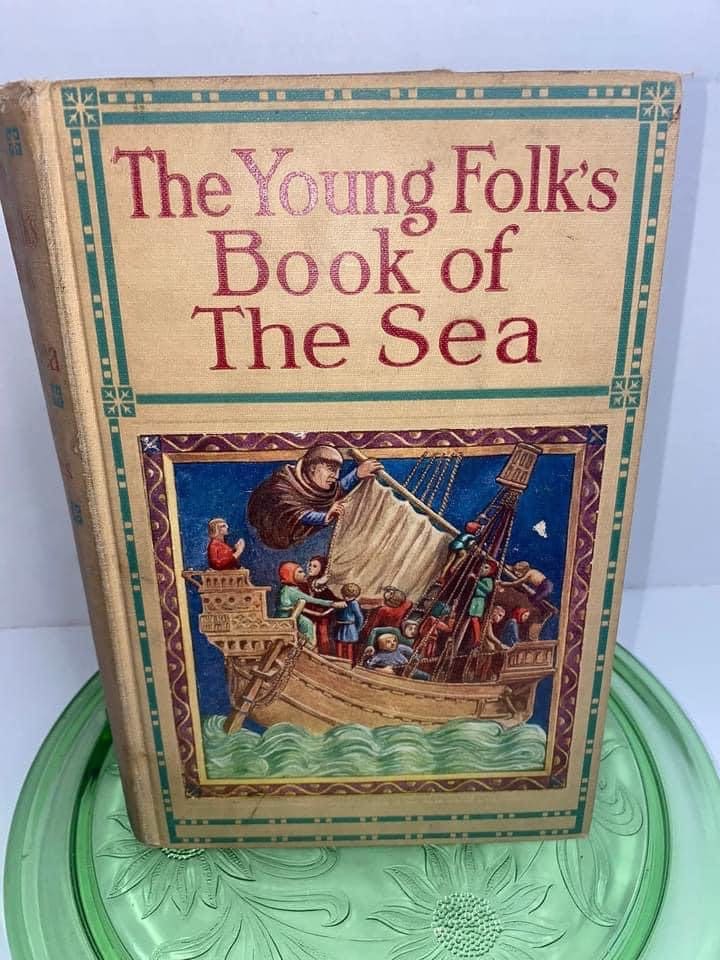 Antique Art Deco era A young folk’s book of the sea C 1928. 107 illustrations