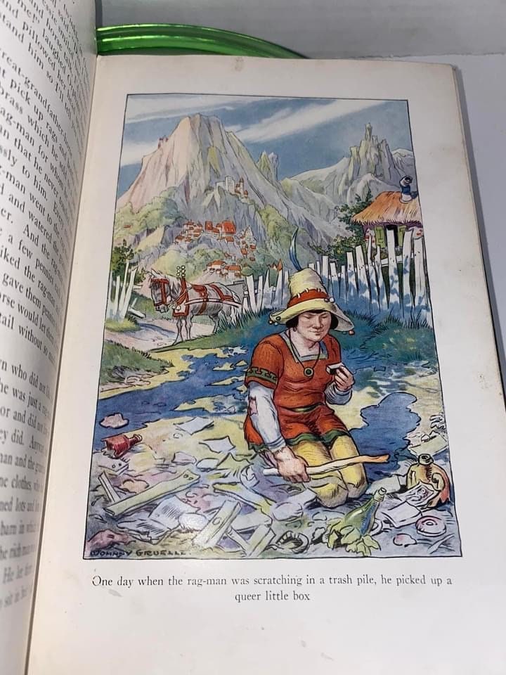 Antique Art Deco childrens book Orphant Annie story book C 1921