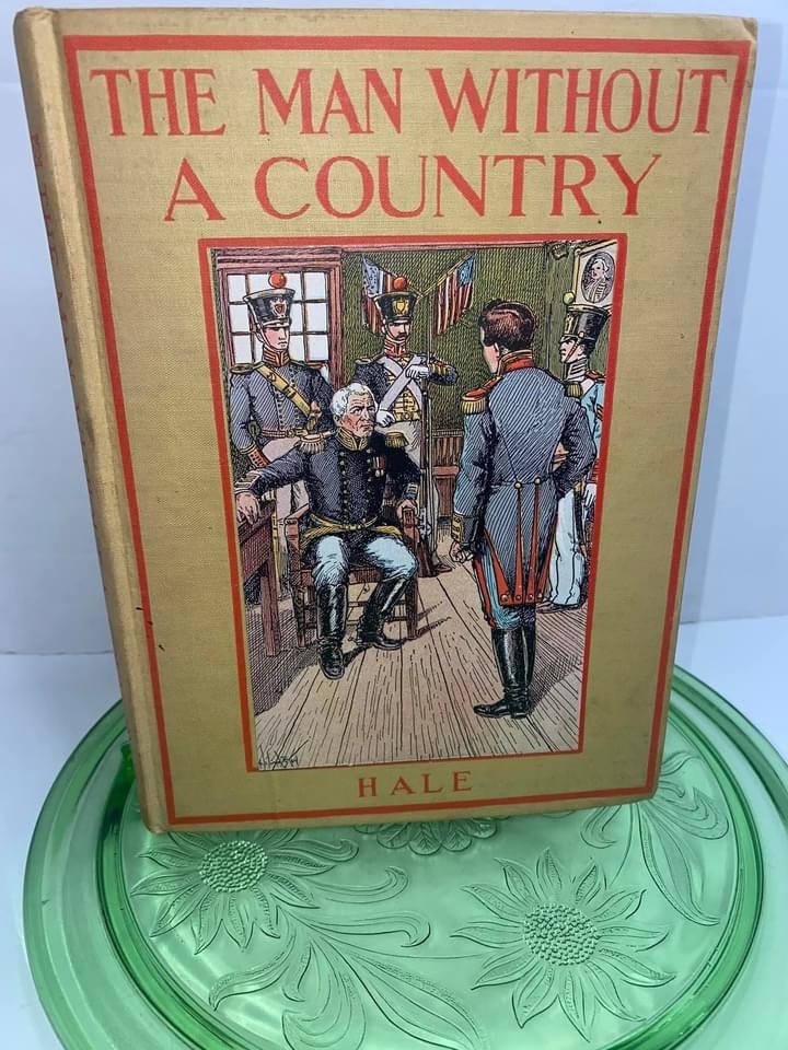 Antique The man without a country C 1910 Illustrated by : Hugo von hofsten