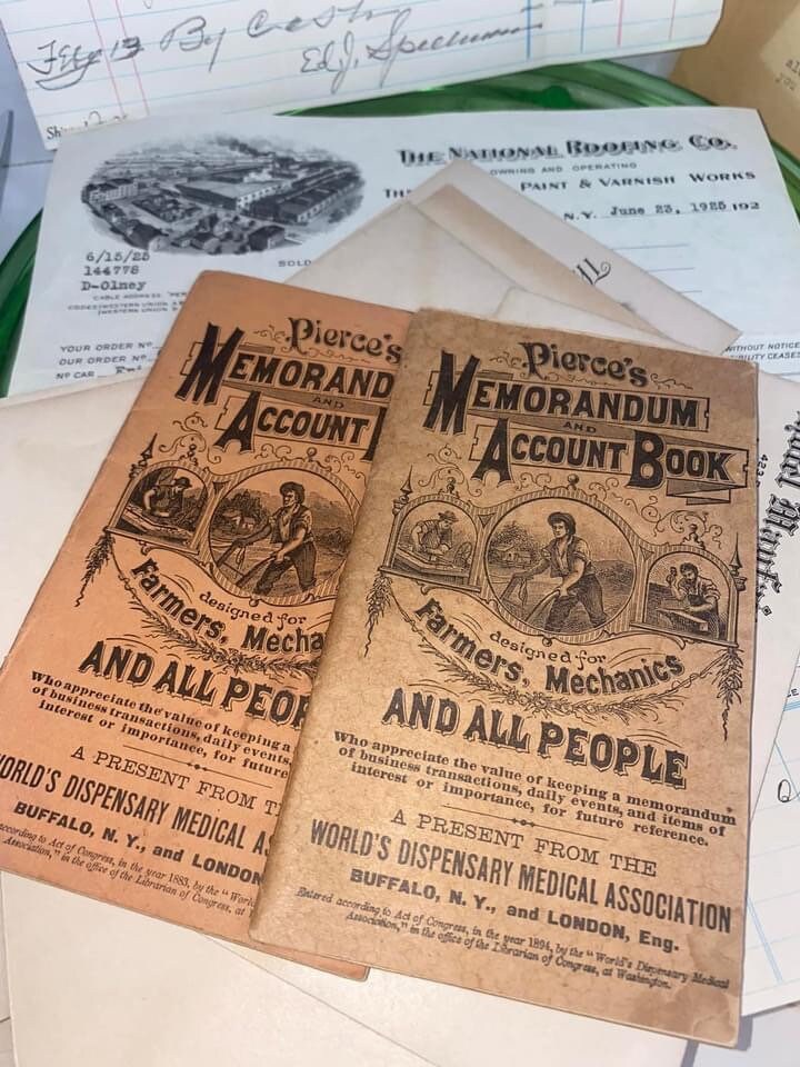 Antique ephemera bill head lot early advertising lot Victorian 1890s