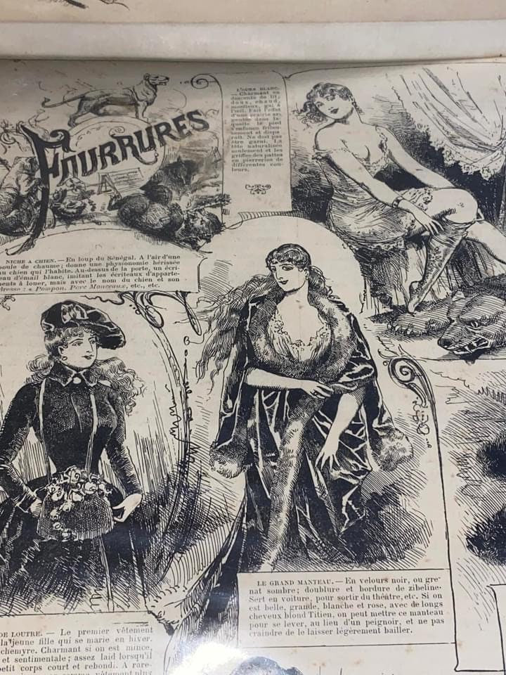 2 unusual French lithographs Great imagery— risqué , devil face , hands magician 1870 1880 Victorian Art