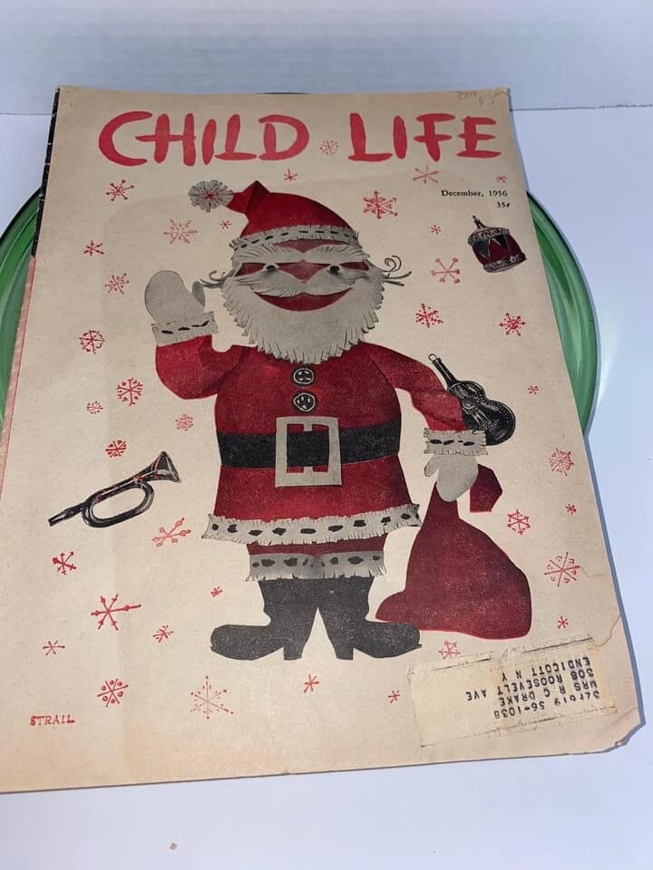 Vintage child life magazine December 1956 Christmas issue