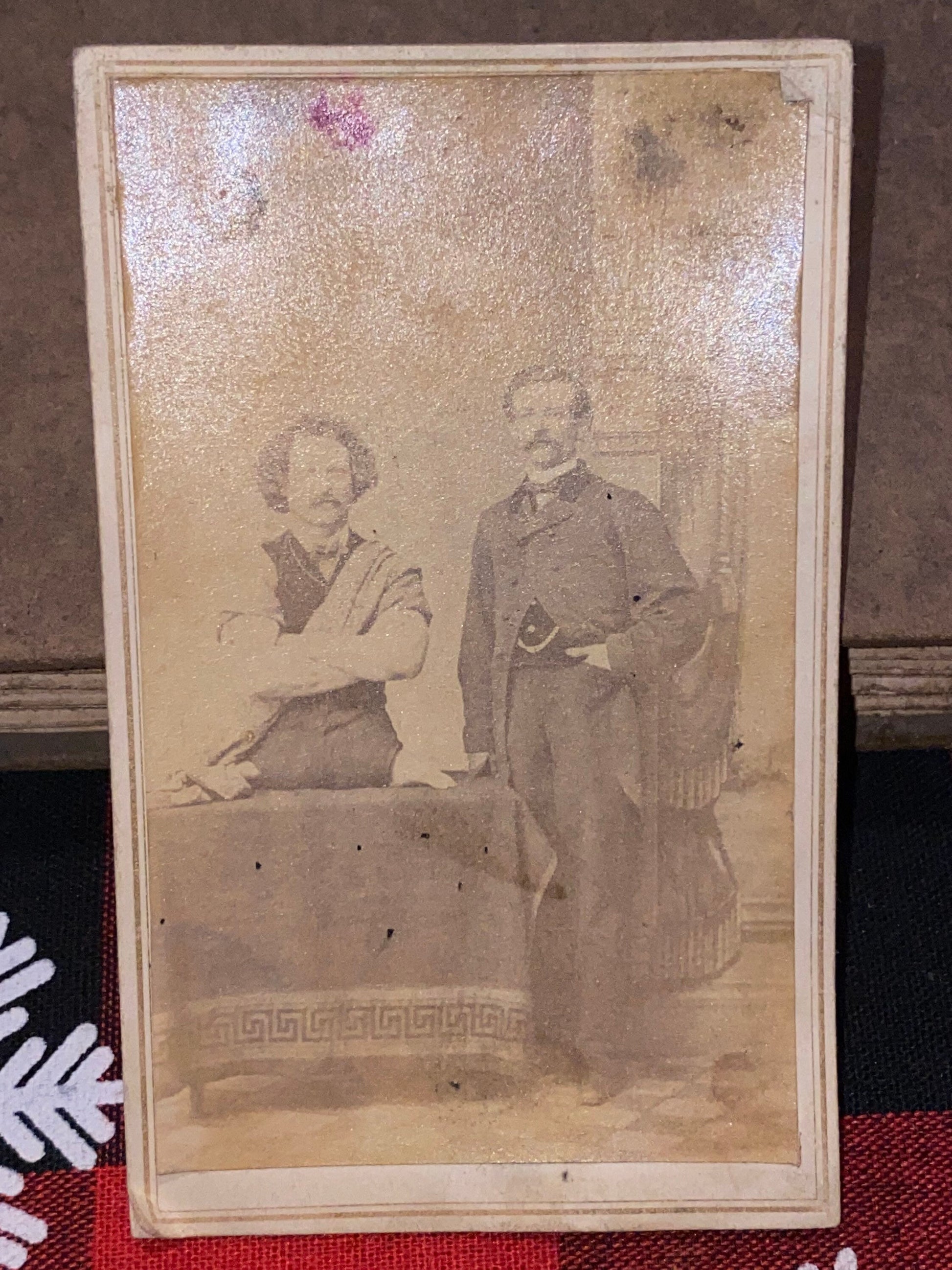 Antique cdv photo Master Eli Bowen Now on exhibition with Norman’s museum Attached to Thayer & noyes great circus 1867 sideshow oddity