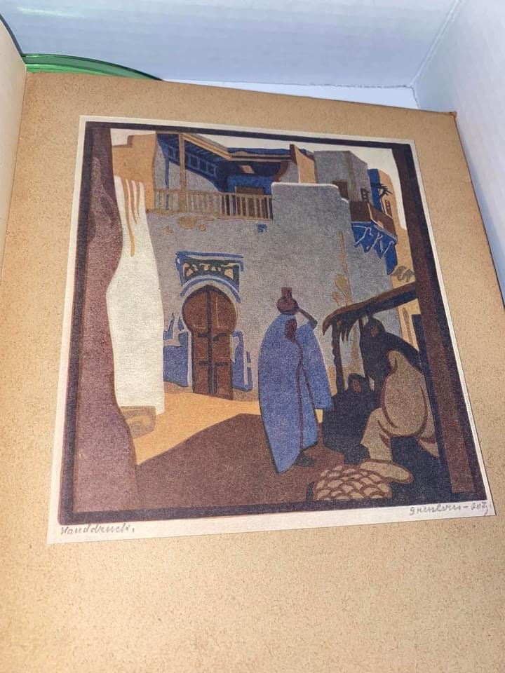 Antique Art Deco Bresslern Roth Master of the color print C 1930 colored plates