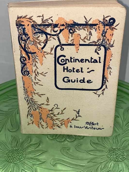 Vintage French continental hotel guide 1934 illustrated vintage travel