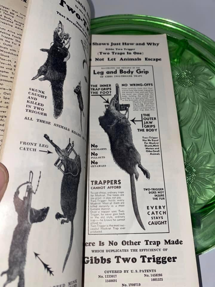 Early trapping catalog Gibbs & triumph traps for wild animals Selover Miller Cortland New York vintage hunting