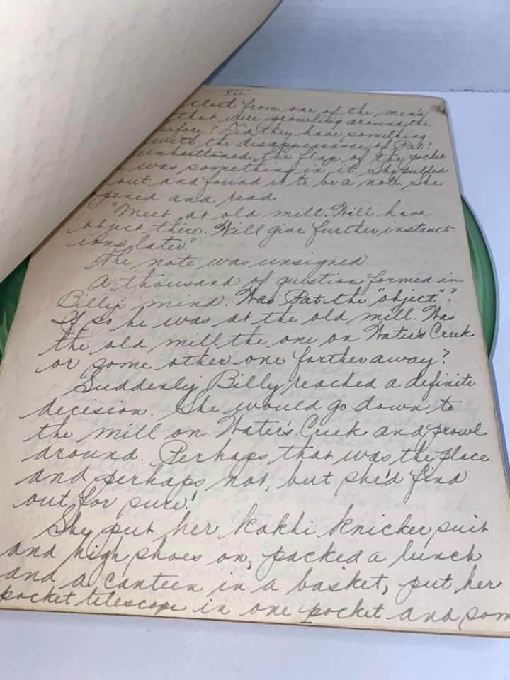 Antique Victorian handwritten book manuscript 14 page manuscript billy the heroine by:Mary Windsor