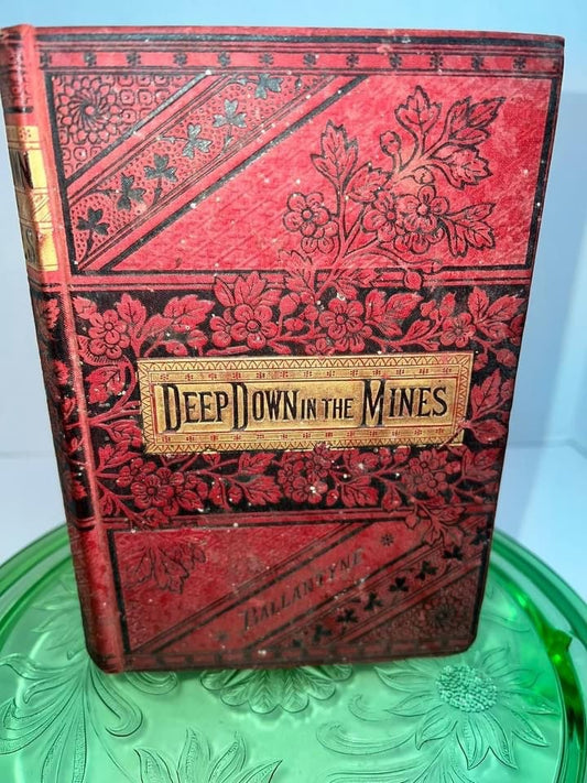 Antique Victorian Deep down in the mines the Cornish mines C 1880s Illustrated