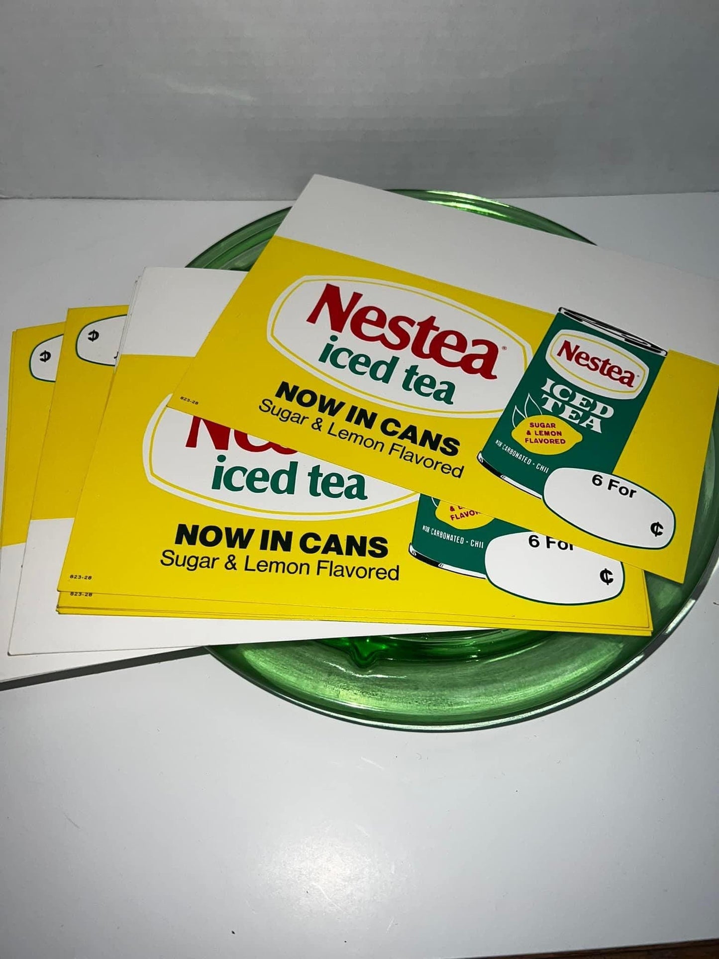 Vintage advertising 1960s Nestea ice tea cardstocks