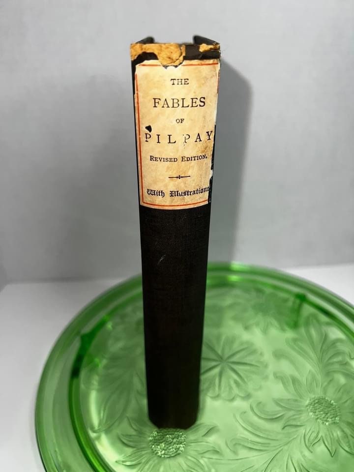 Antique Victorian mythology, fairy tale Fables of pilpay Illustrated 1880s