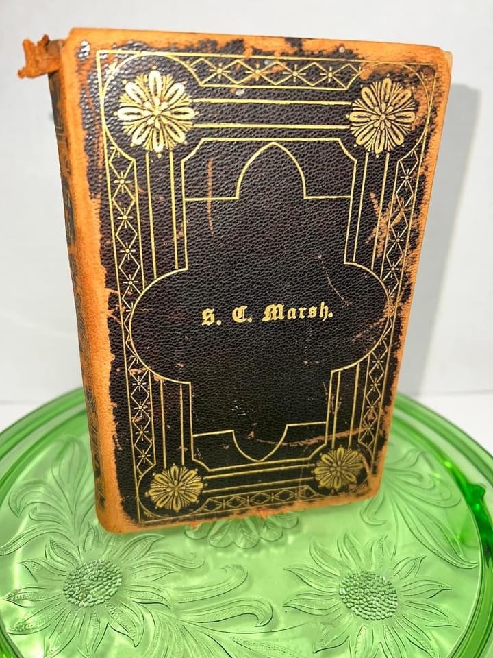 Antique Victorian Methodist hymnal and ritual C 1889 Personal copy for a —sc marsh