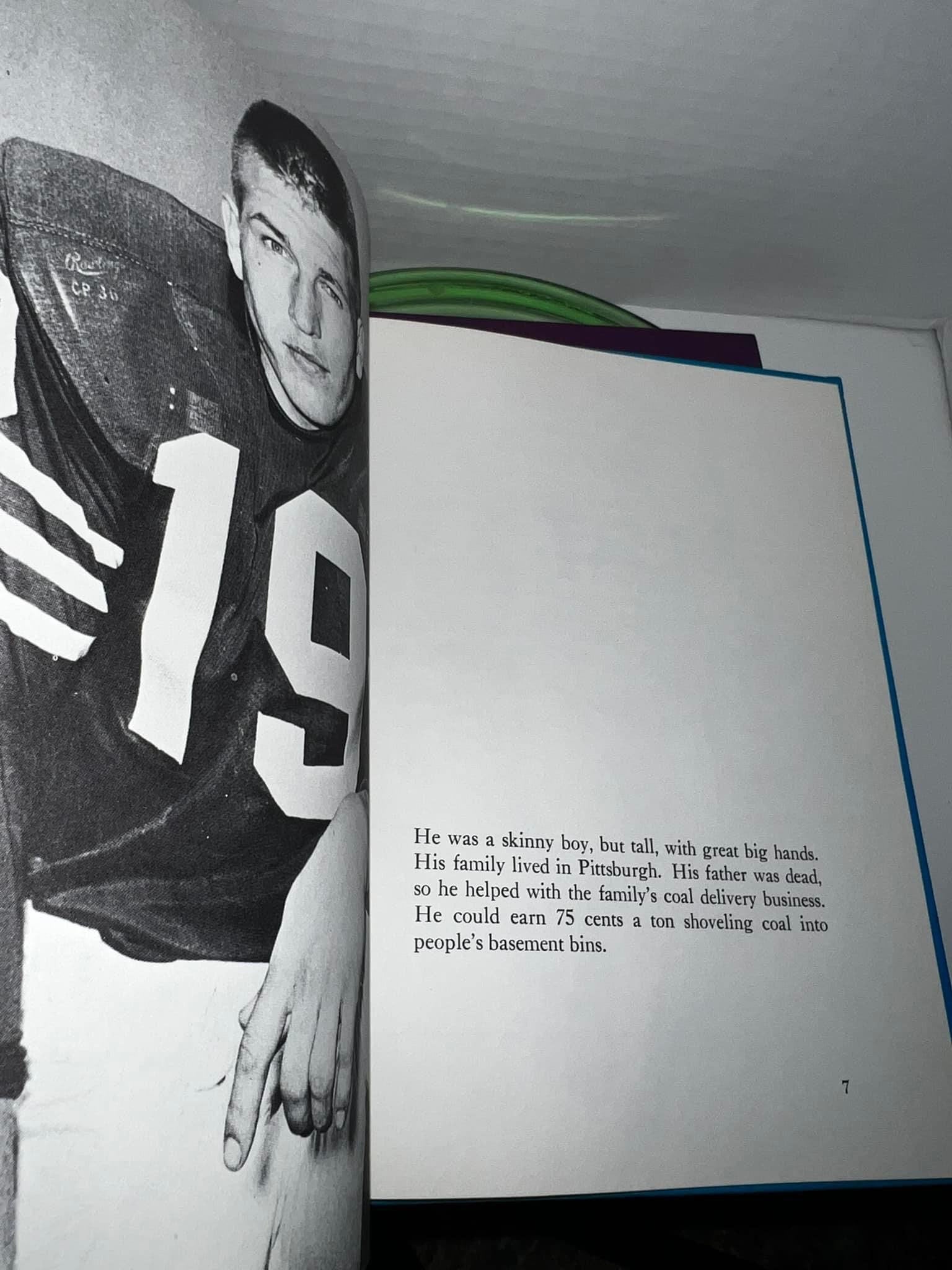 Vintage football books 1972,1973,1973 Johnny unitas, Frank tarkenton, gale sayers