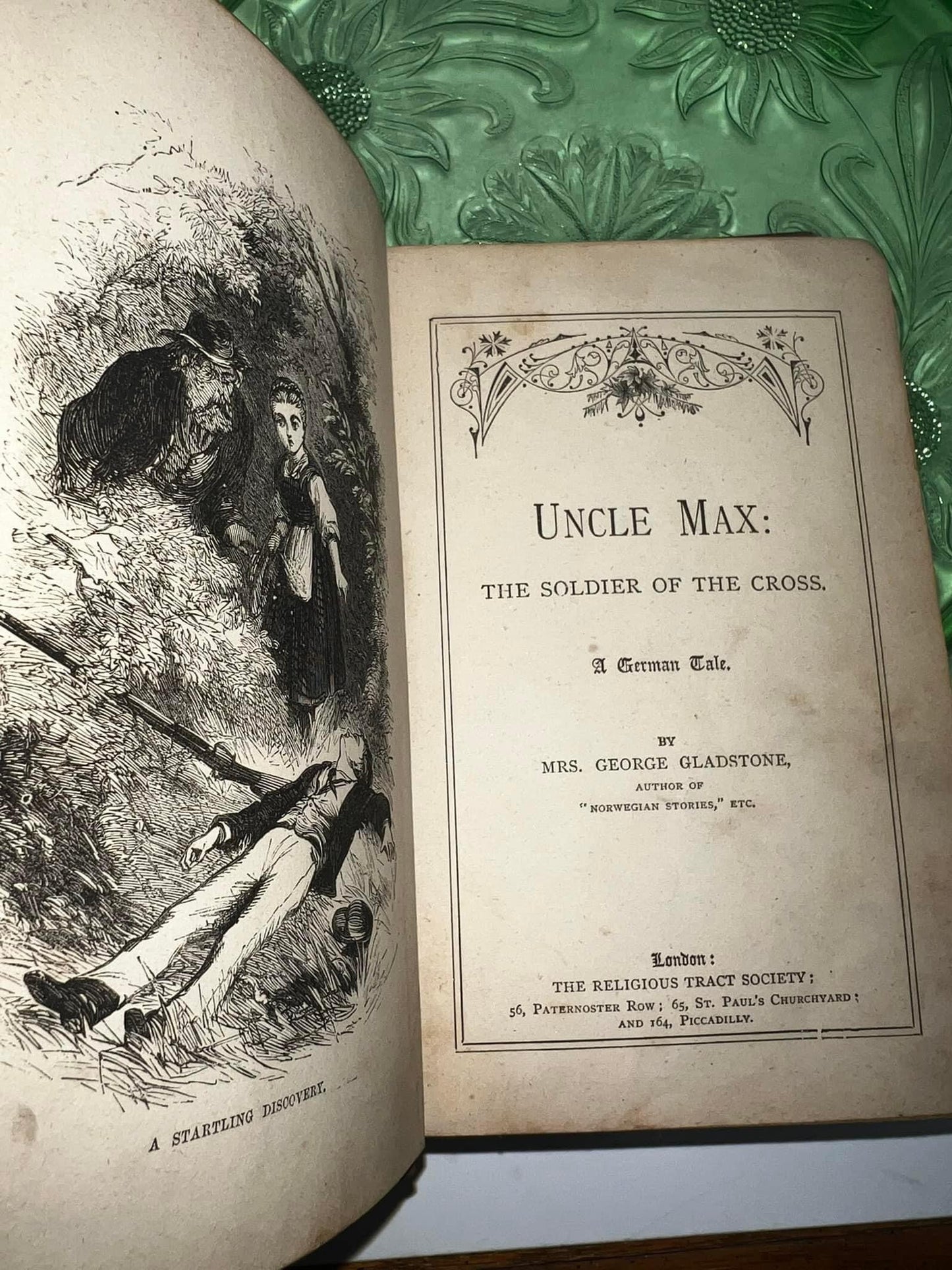 Antique Victorian Uncle max the soldier of the cross A German tale The religious tract society early 1870s