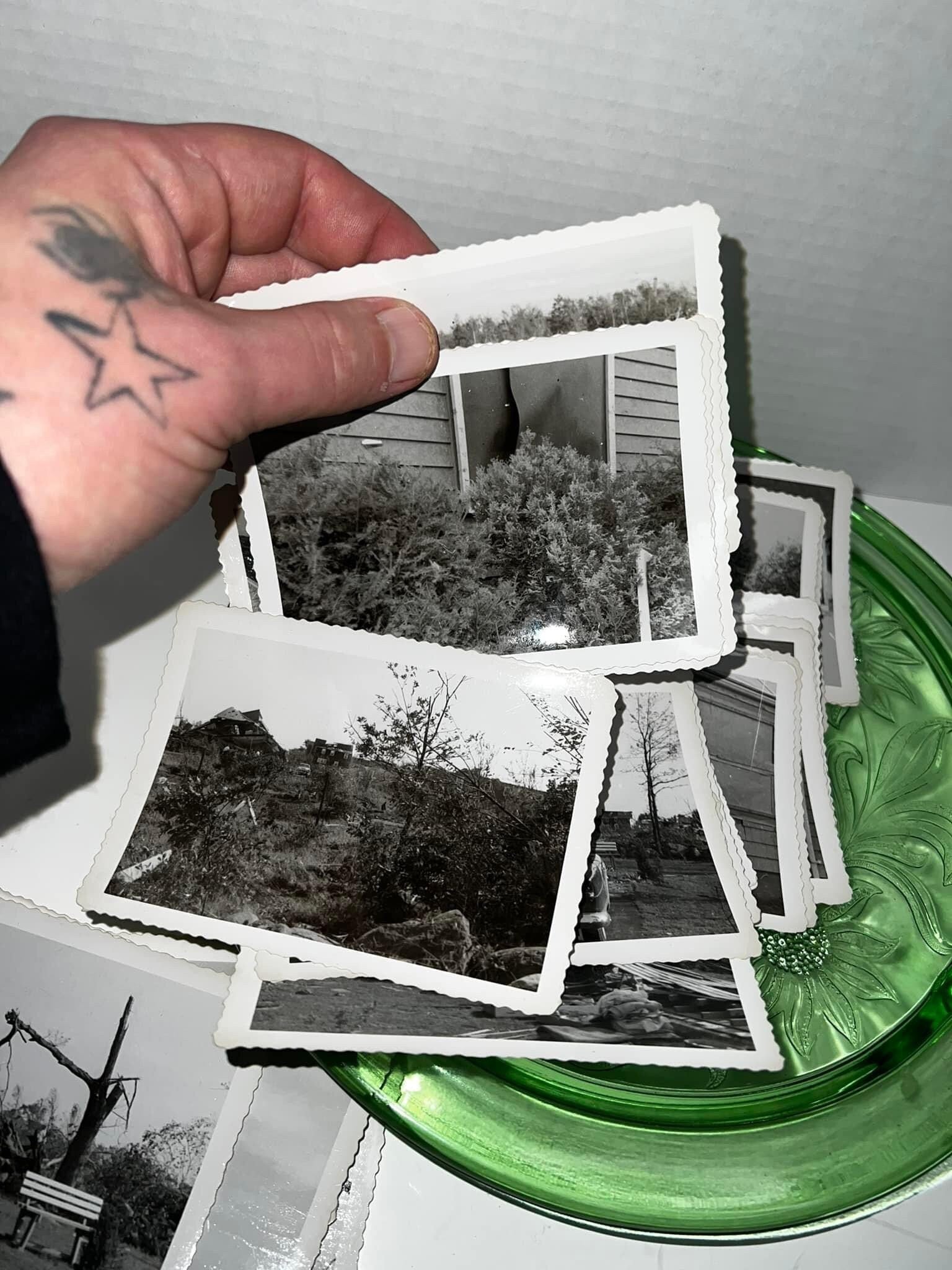 Vintage snapshots tornado destruction Worcester Massachusetts 1953 39 photos photography