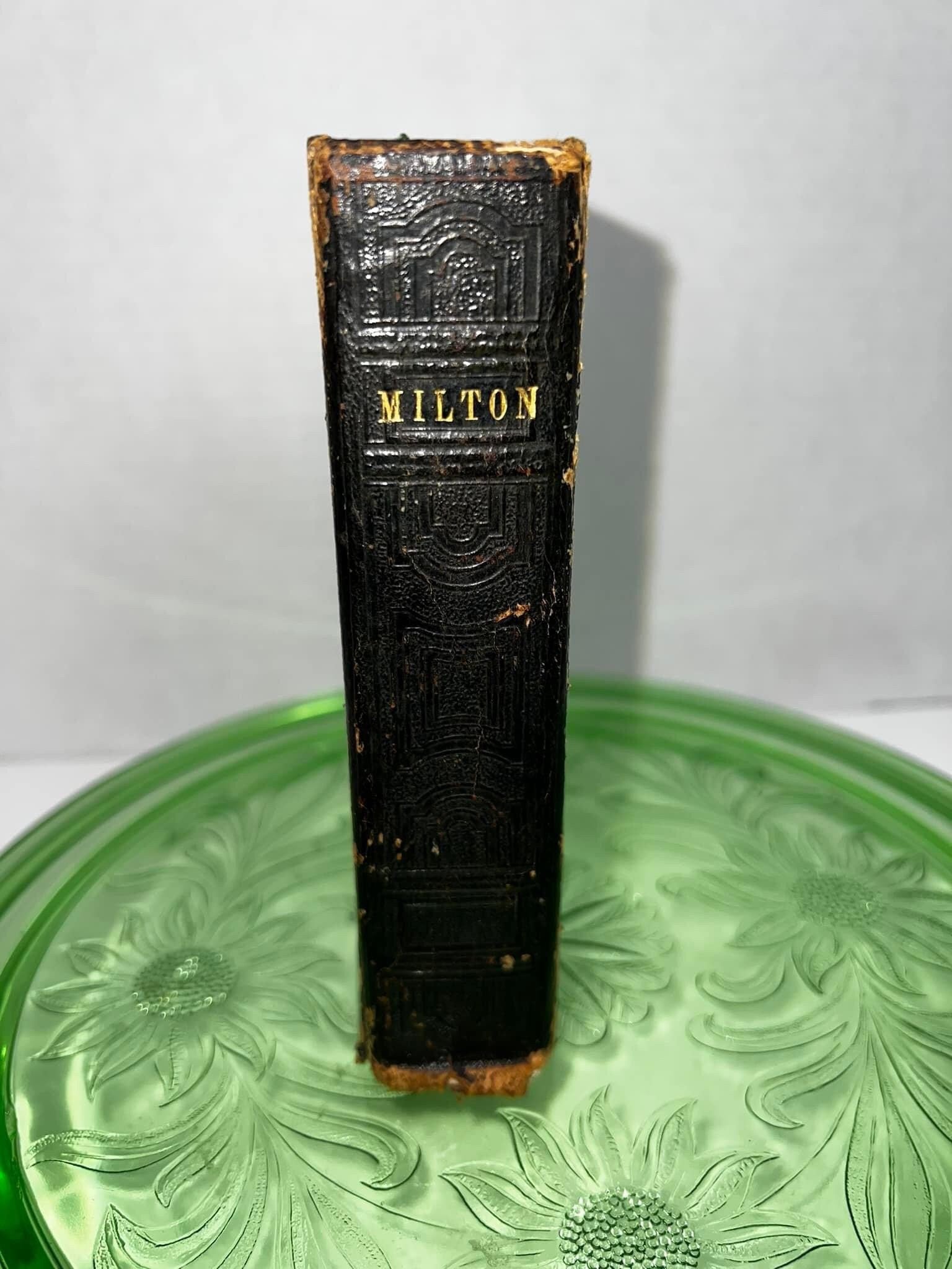 Antique pre civil war 1839 Paradise lost The poetical works of John Milton heaven hell