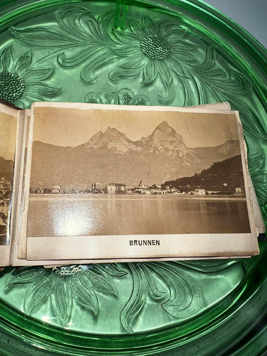 Antique Victorian photo album August 1875 Lucerne Switzerland