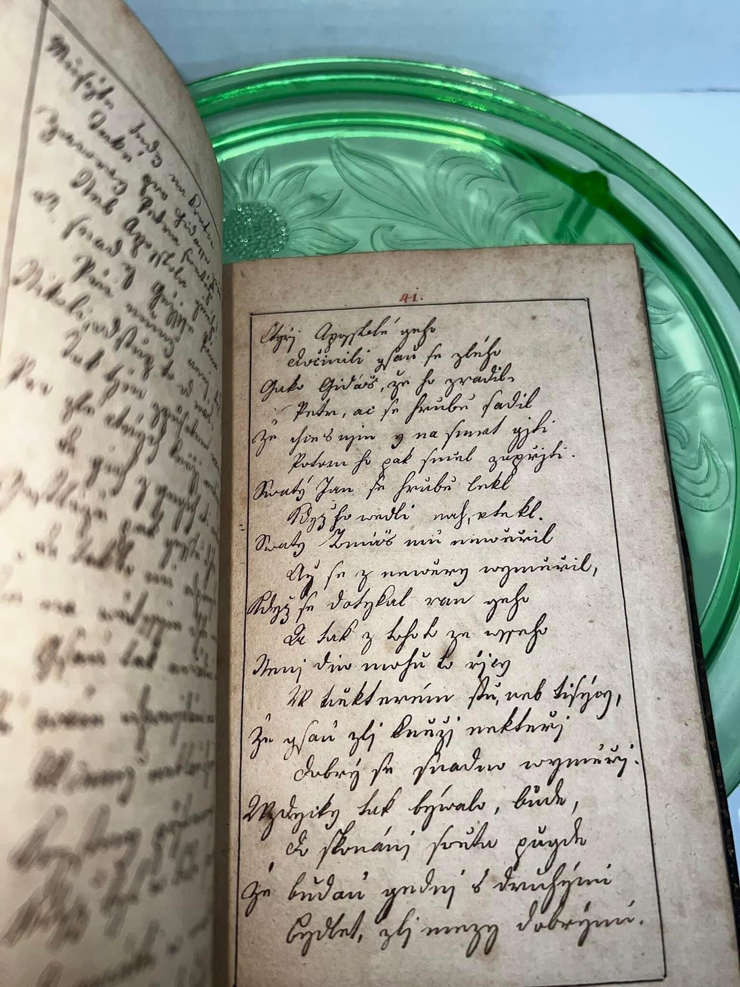 Antique pre Victorian Very early book 1794 Completely handwritten w viginette Foreign 73 pages