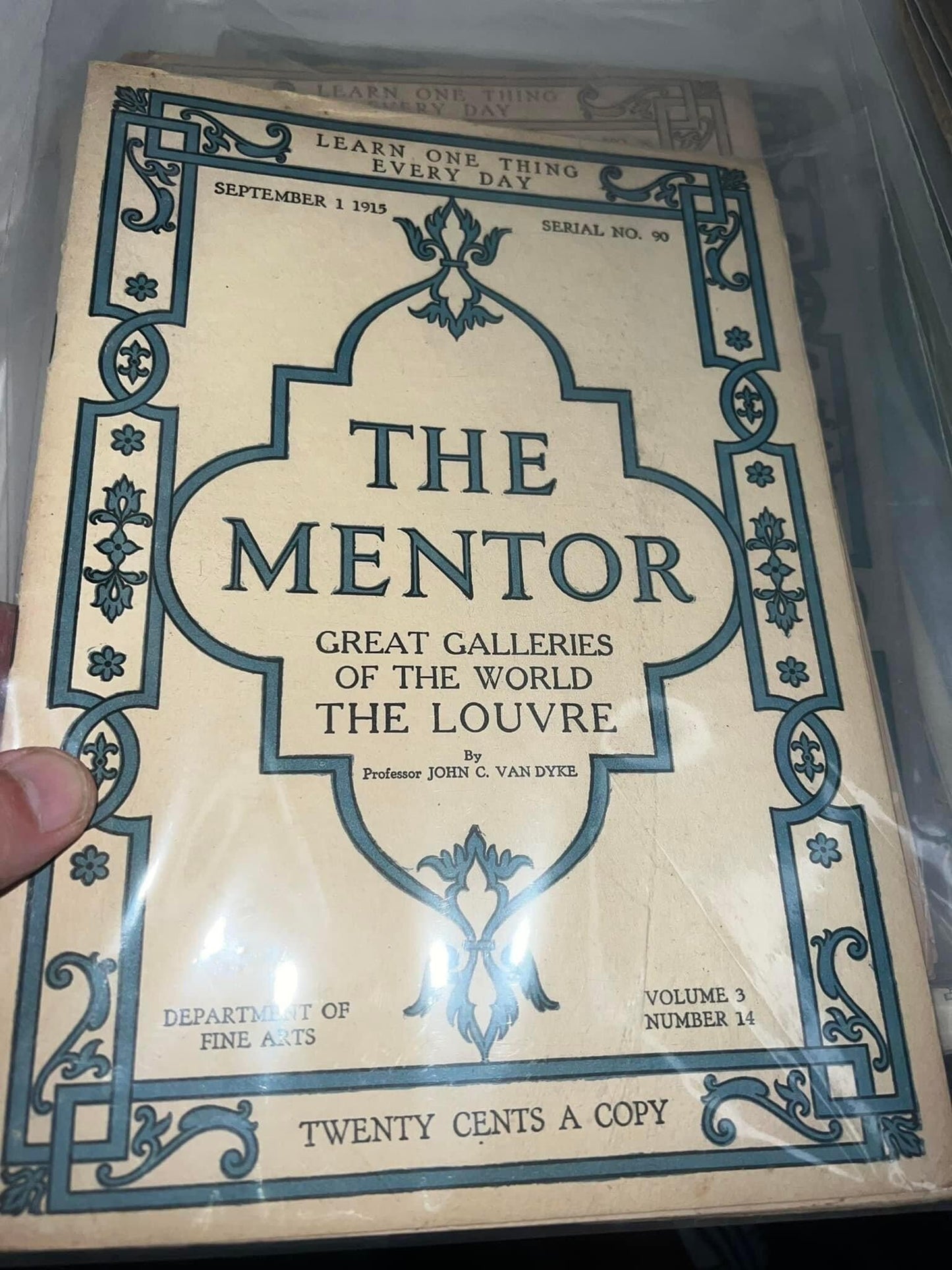 Antique 21 issues of the mentor magazine 1900s Each issue contains loose lithograph prints photogravures