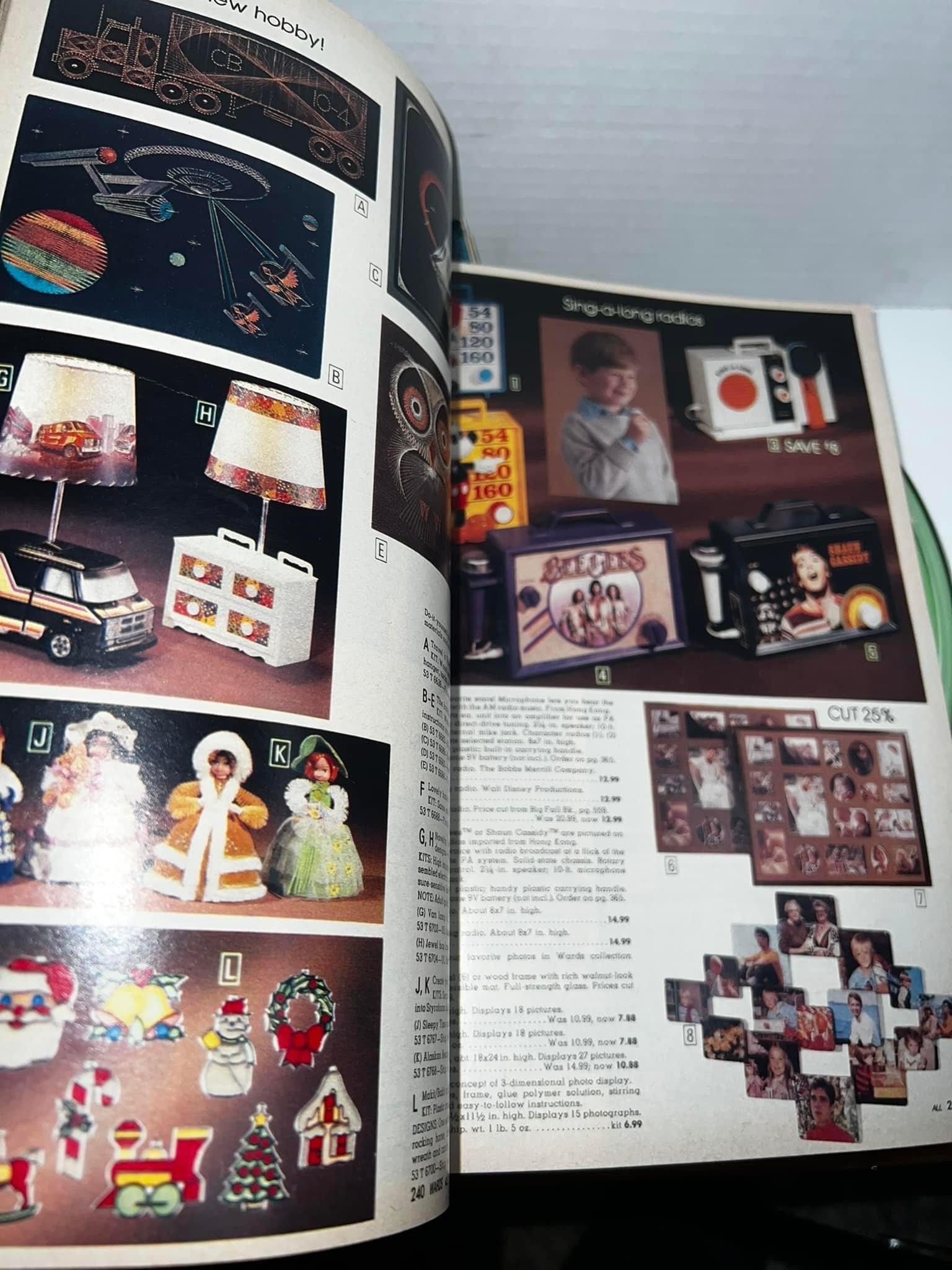2 wards Christmas catalogs 1977 & 1979 vintage retro toys, furniture, clothes