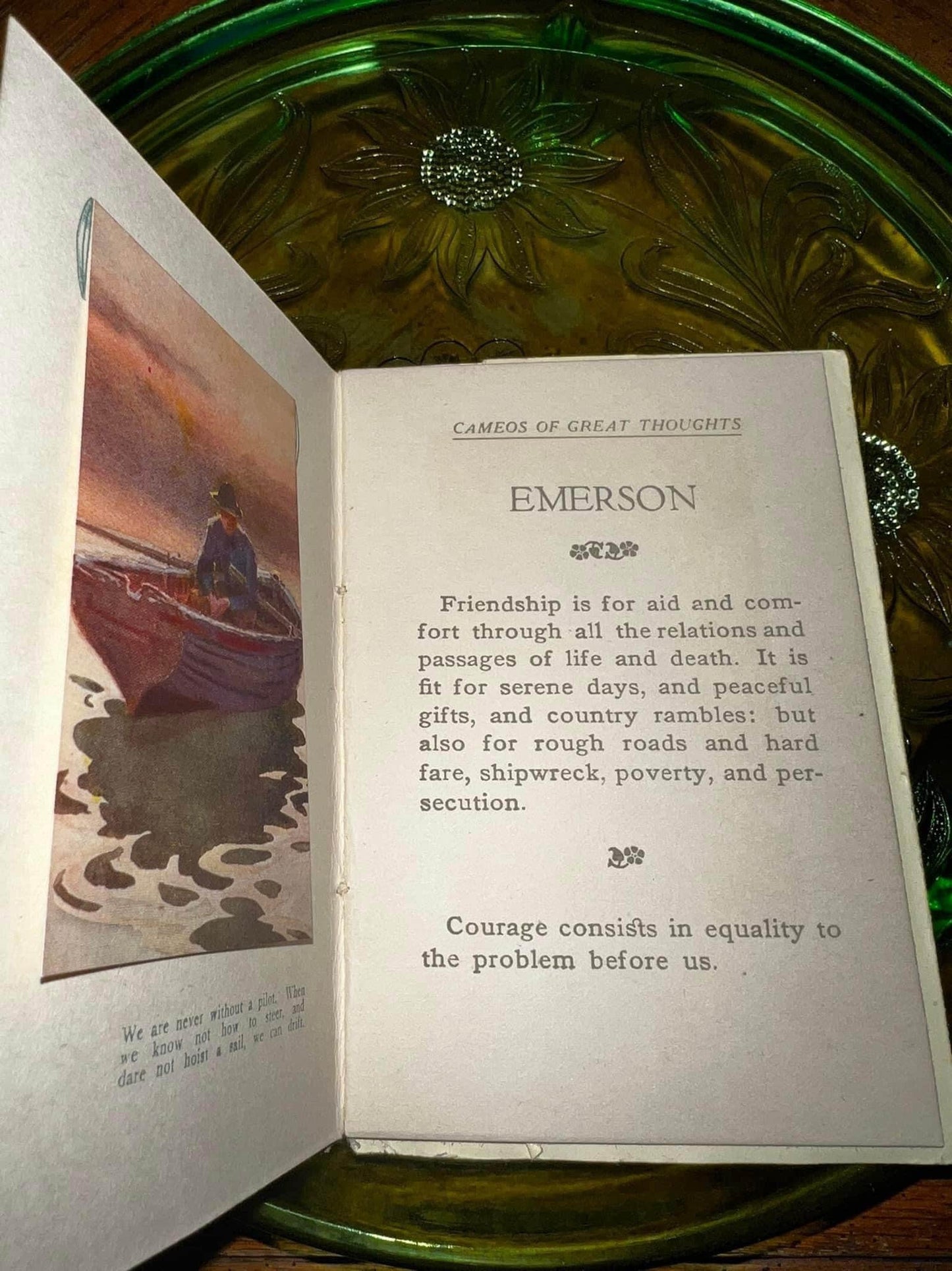 Antique Victorian poetry Cameos of great thoughts Emerson 1890-1900