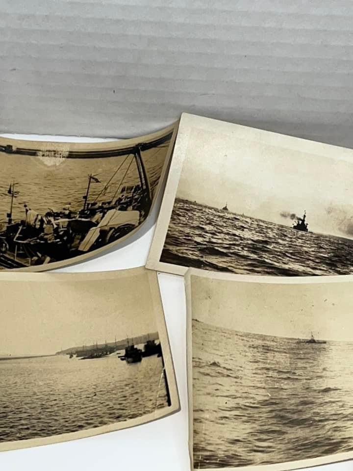Antique military 38 early naval ship photos 1905-1915 vintage photography