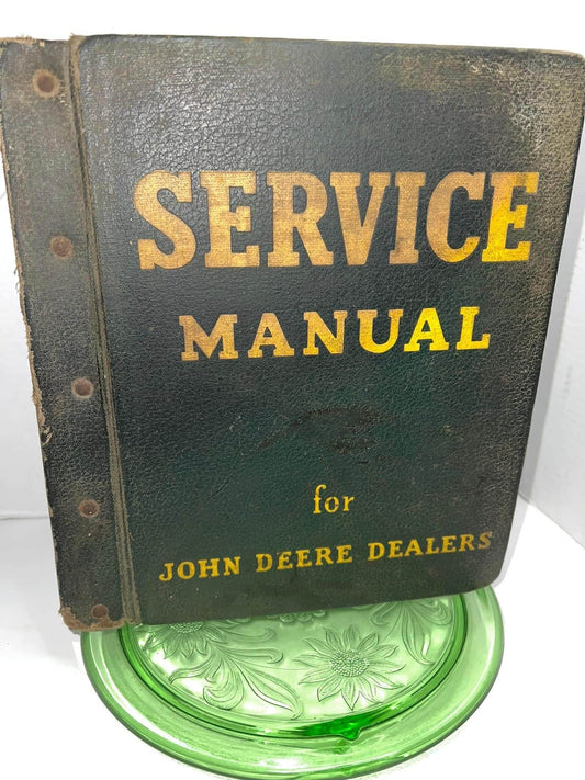Vintage farming 1955 John Deere Dealer service manual Metal binder metal tabs