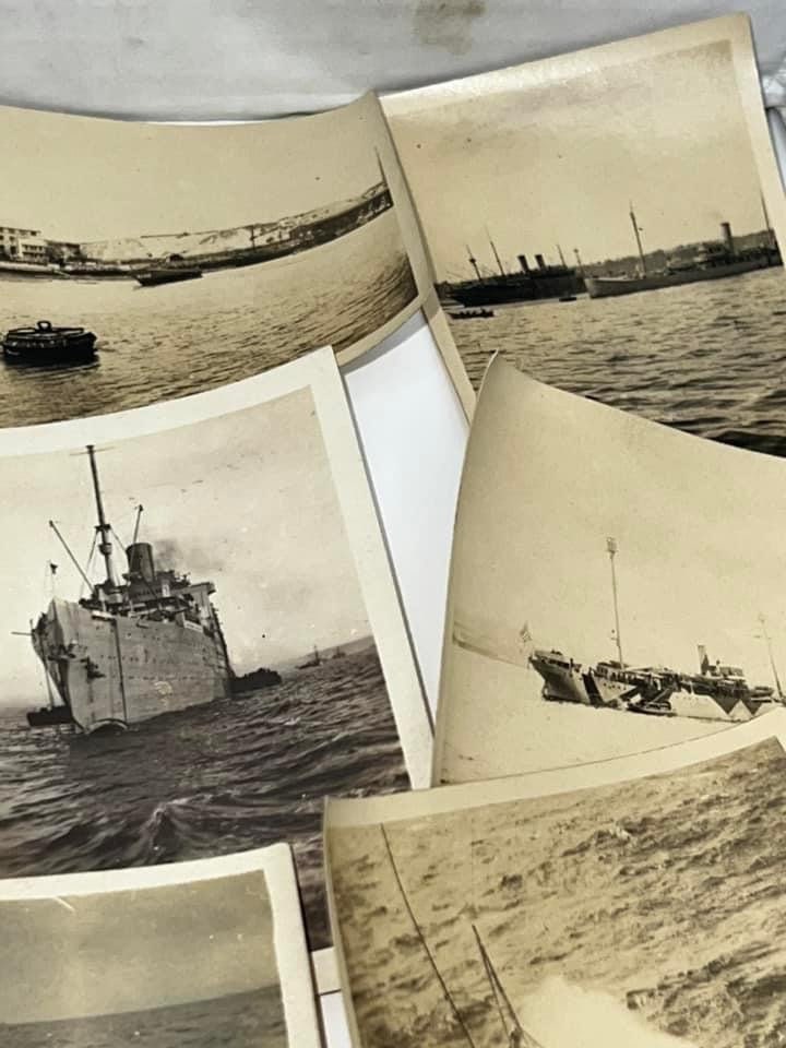 Antique military 38 early naval ship photos 1905-1915 vintage photography