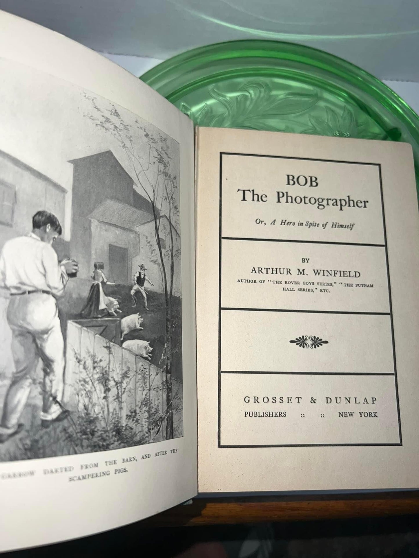 Antique book bob the photographer nice picture cover 1904