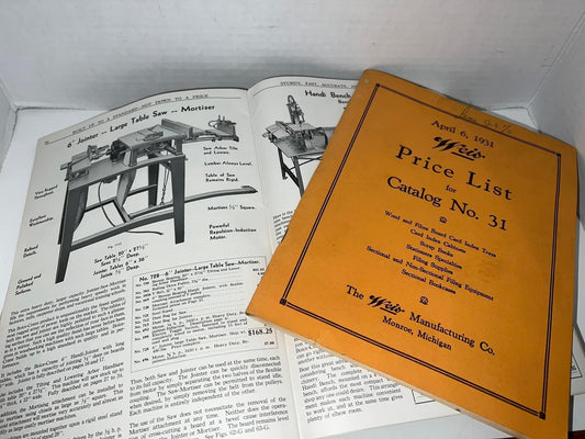 2 vintage catalogs 1931 , 1933 Machine parts , filing cabinets card displays Boice crane & weis