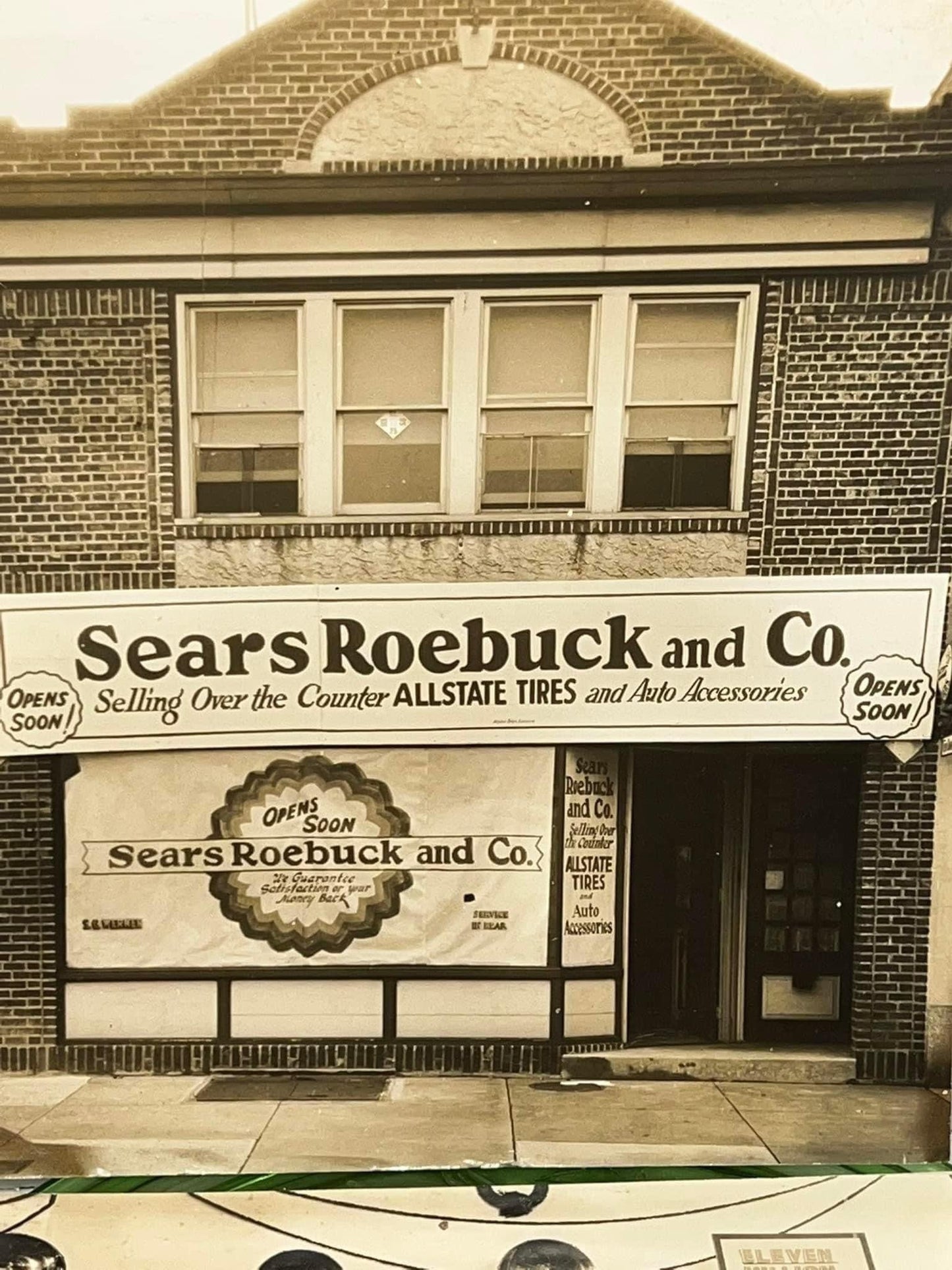 Antique Art Deco era 2 occupational Sears & roebuck building and contents display Philadelphia