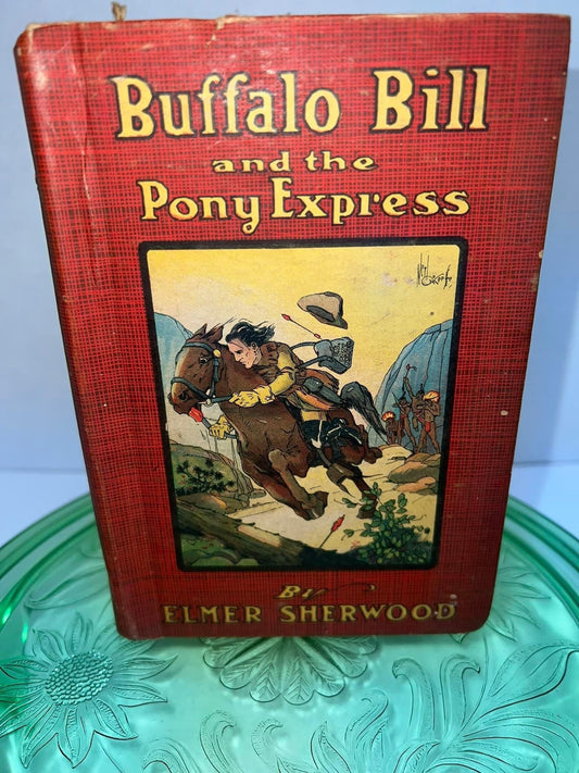 Antique Buffalo bill and the pony express
