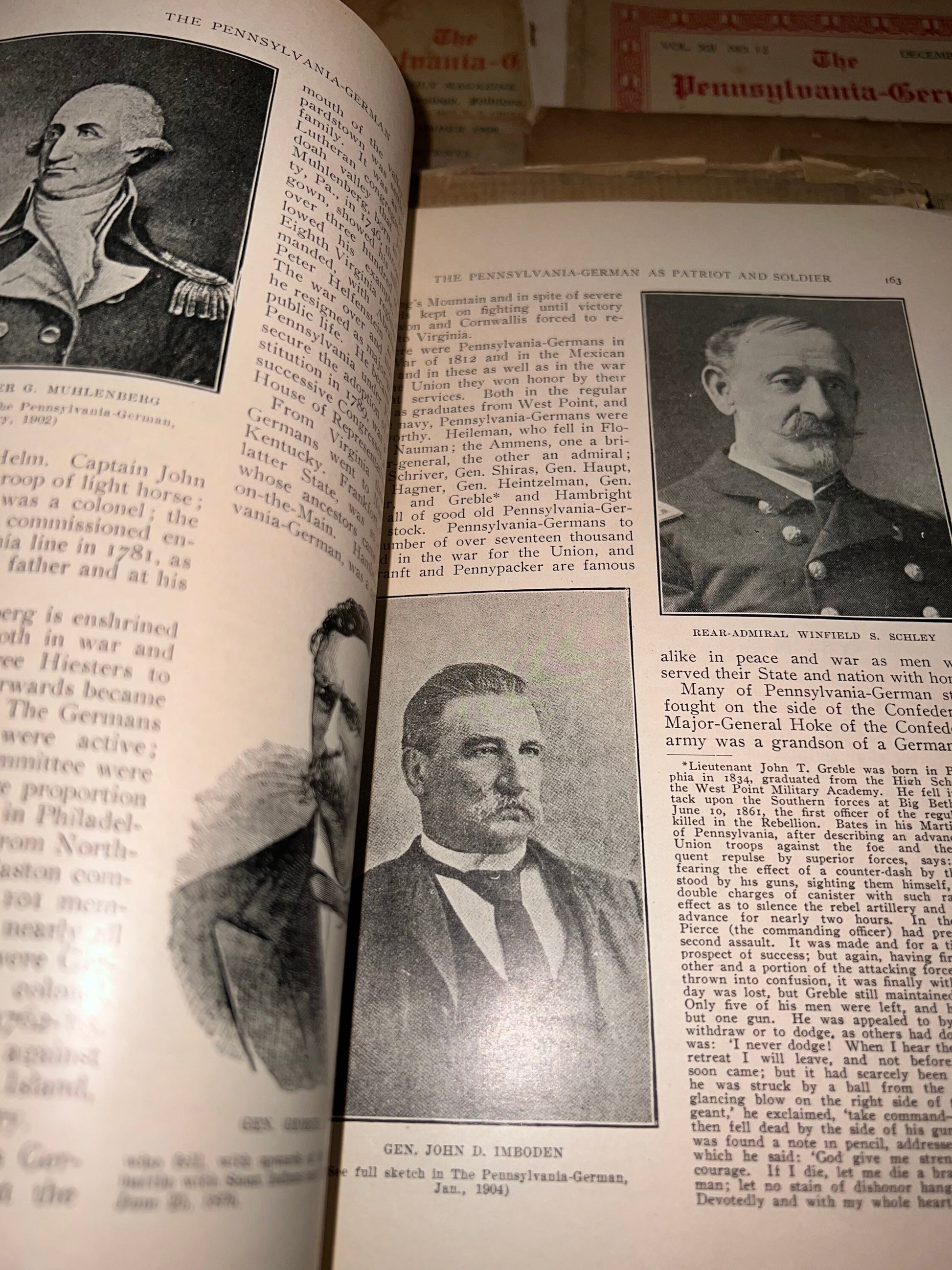 Antique the Pennsylvania German magazine genealogy lot of 18 1908-1912 folklore German settlers