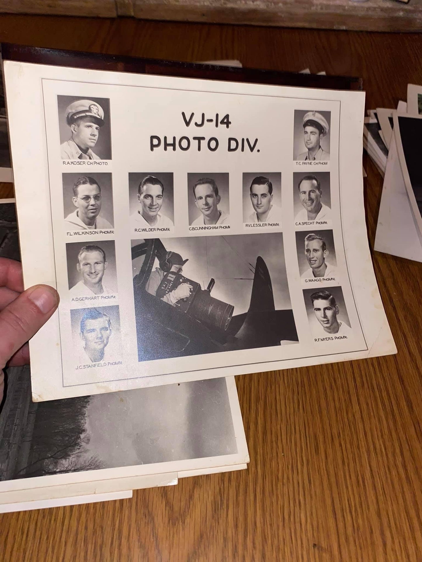Vintage post ww2 military photographers ledgers & photos handwritten notes 1950