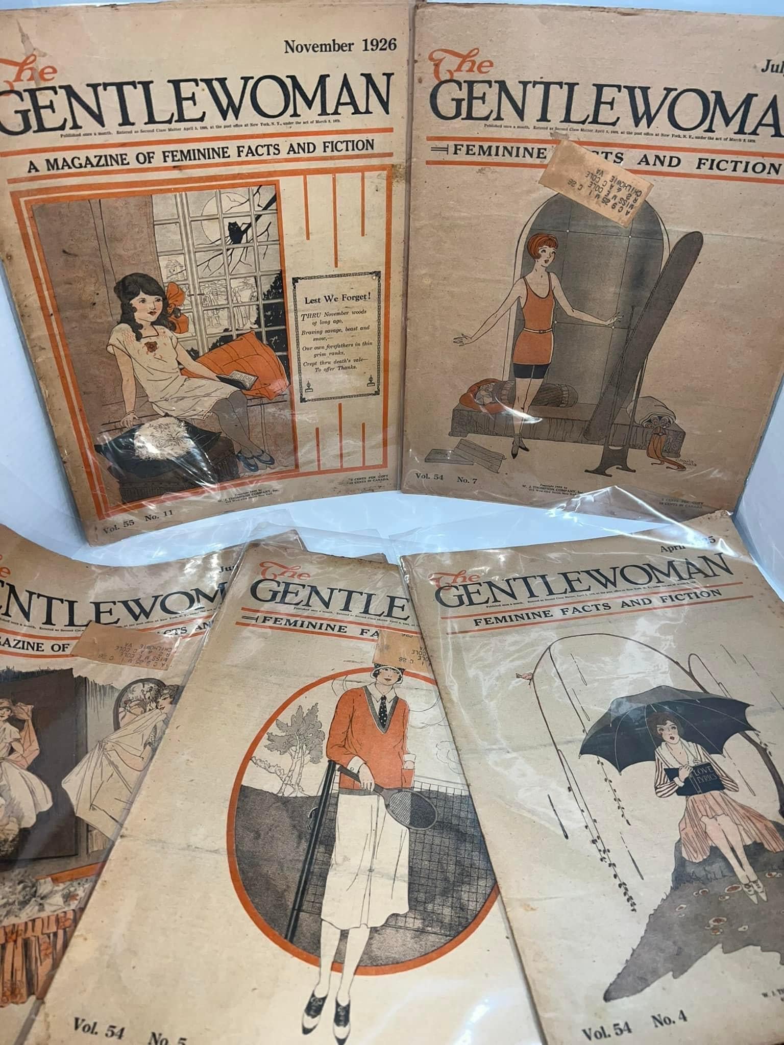 Antique Art Deco women’s magazine The gentlewoman 1925,1926 fashion 7