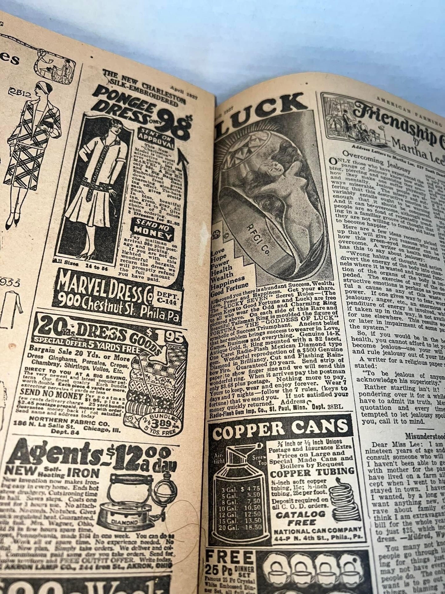 Vintage American farming magazine C 1927 Filled w cool advertising