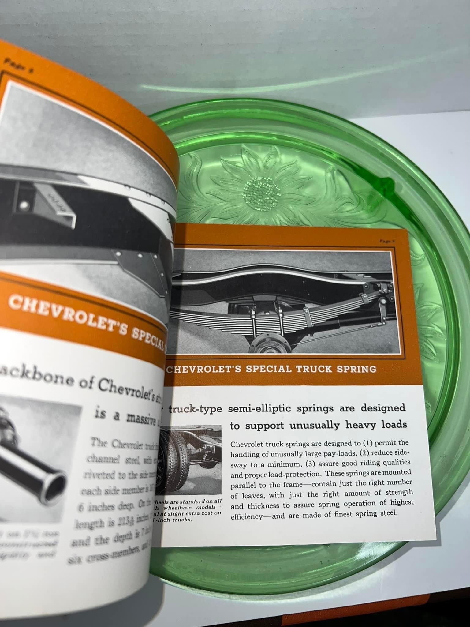 Early Chevy truck advertising C 1931 Small booklet vintage automobile advertising