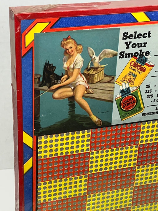 Vintage pinup girl trade stimulator gambling , Tobacco advertising new old stock 1930-1940