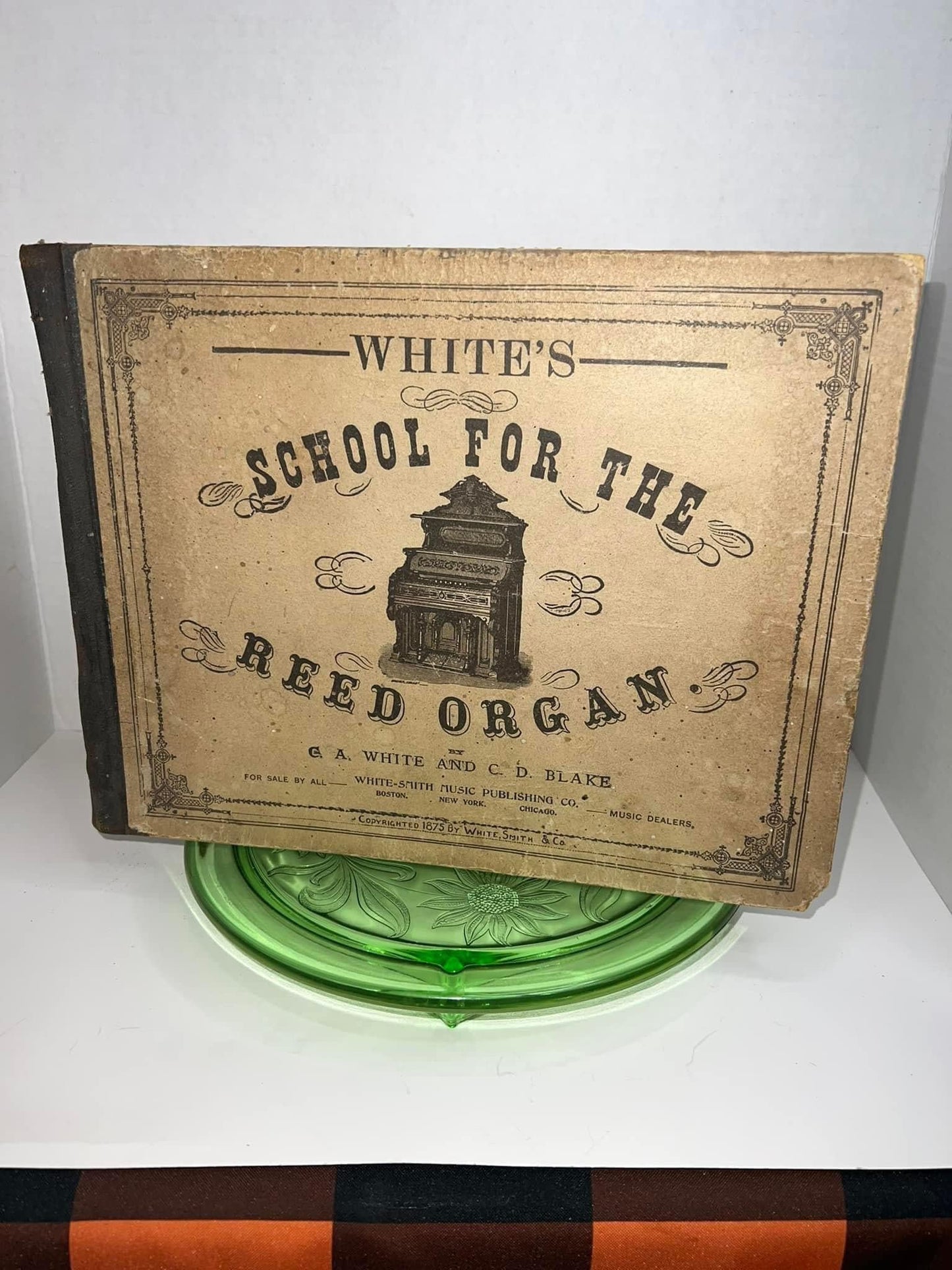 Antique Victorian White’s school for the reed organ C 1875 Bound organ music