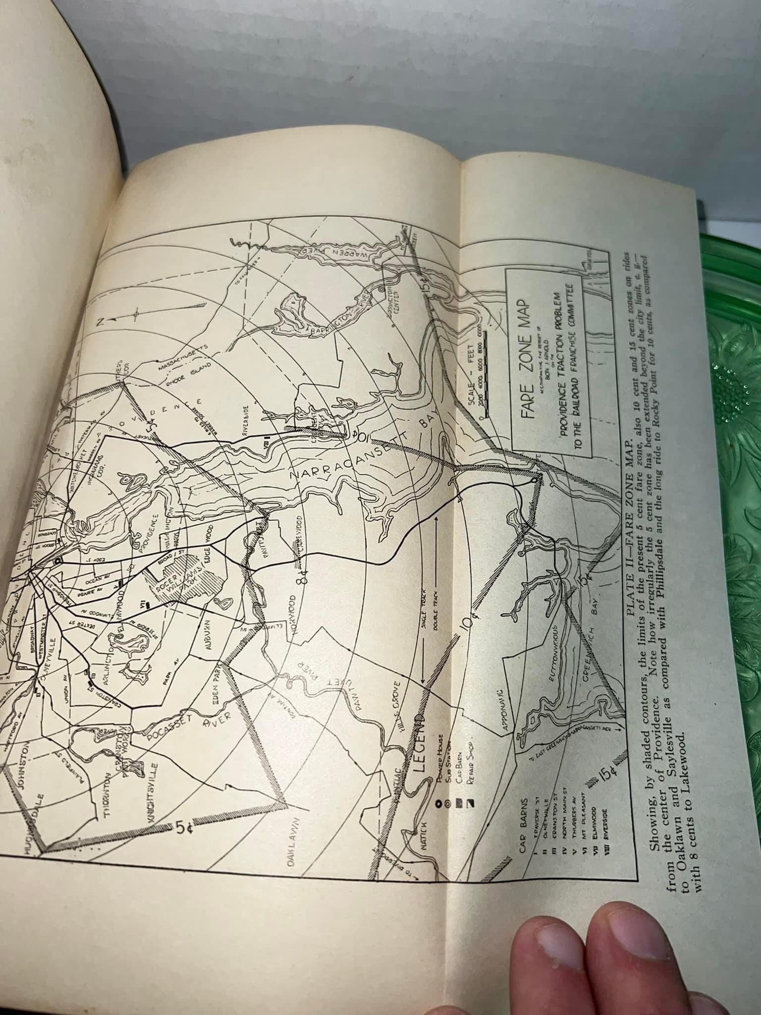 Antique Early railroad maps C 1911 Rhode Island 21 maps
