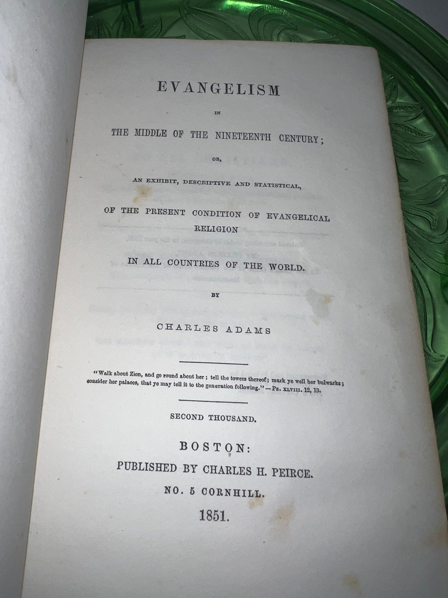 Antique pre civil war evangelism in the middle of the nineteenth century 1851 maps