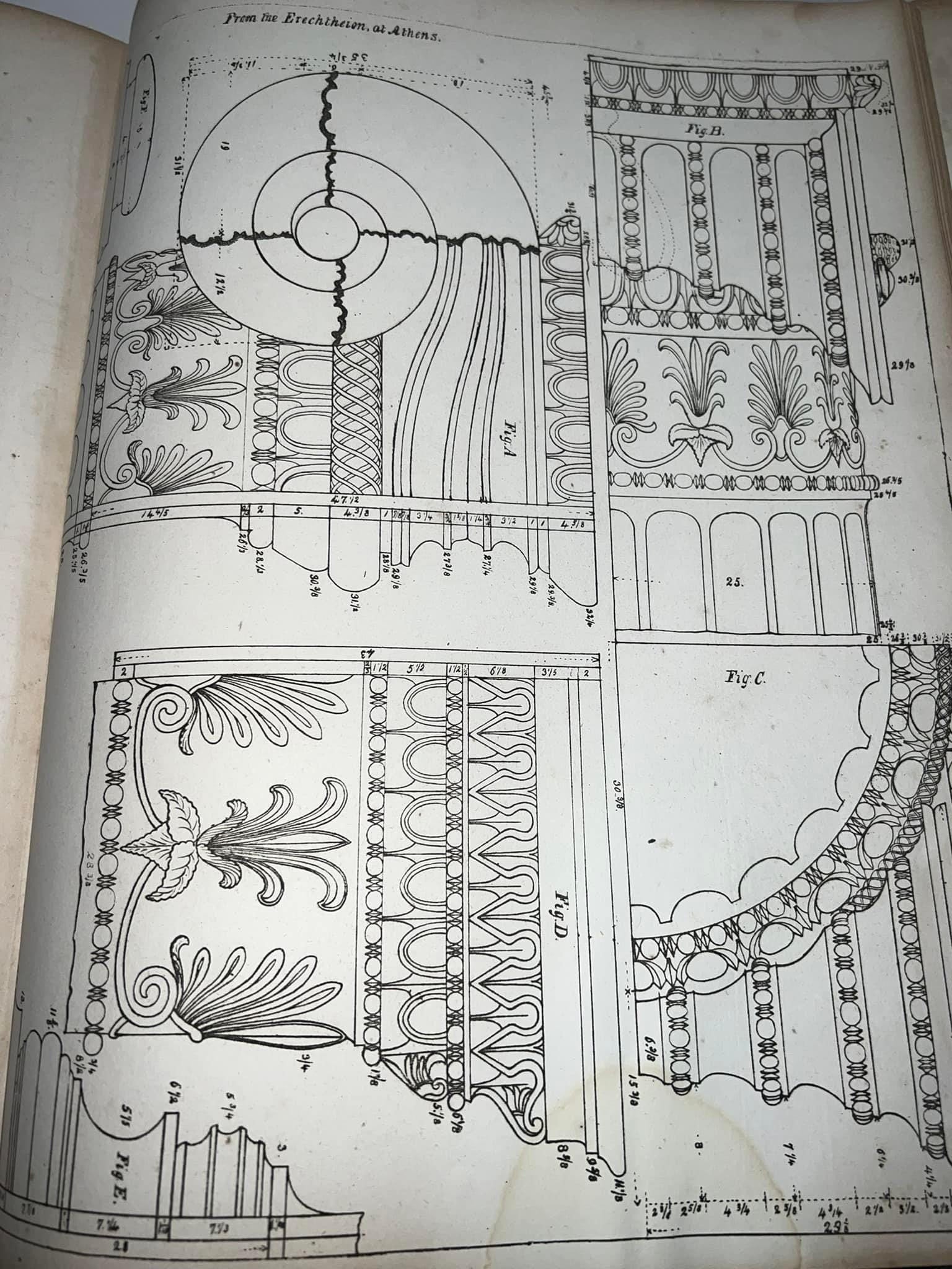 Antique 1847 The builders guide a practical treatise on Grecian and Roman architecture Together with specimens of the gothic style