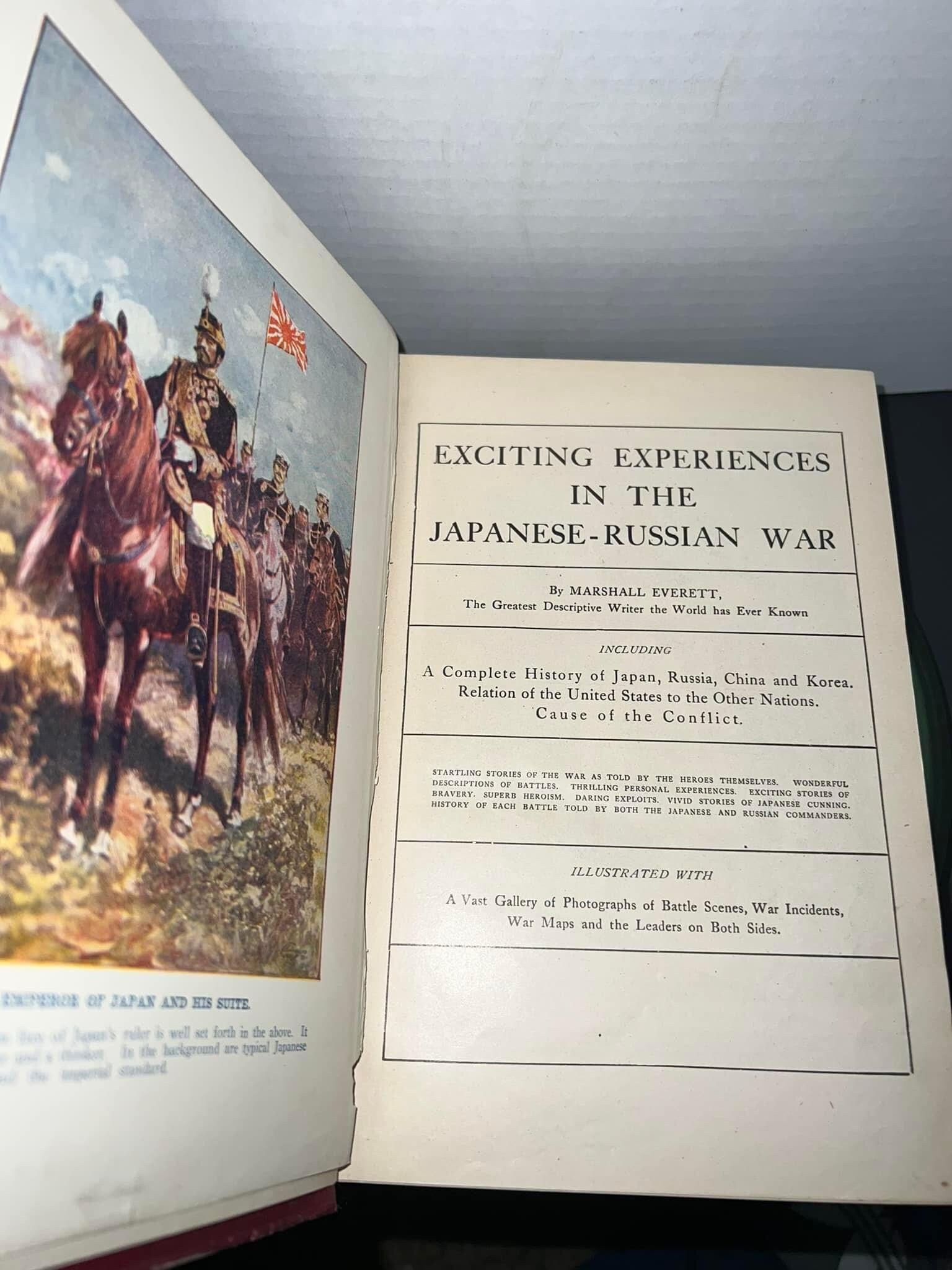 Antique 1904 Exciting experiences in the Japanese-Russian war history